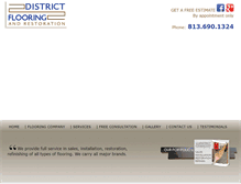 Tablet Screenshot of districtfloor.com